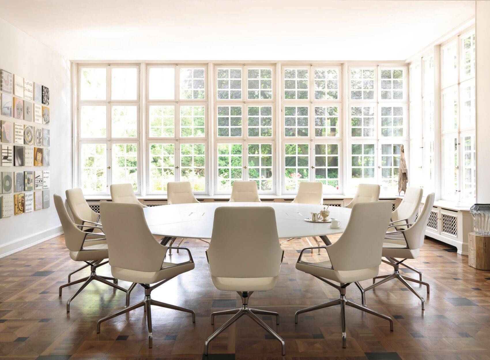 Graph vergadertafel rond