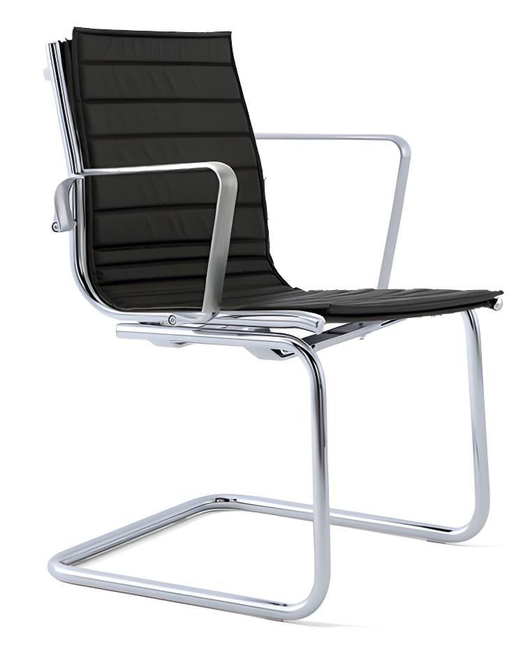 Light 16080B Bezoekersstoel Thin-Pad leder