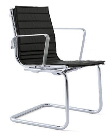 Light 16080B Bezoekersstoel Thin-Pad leder