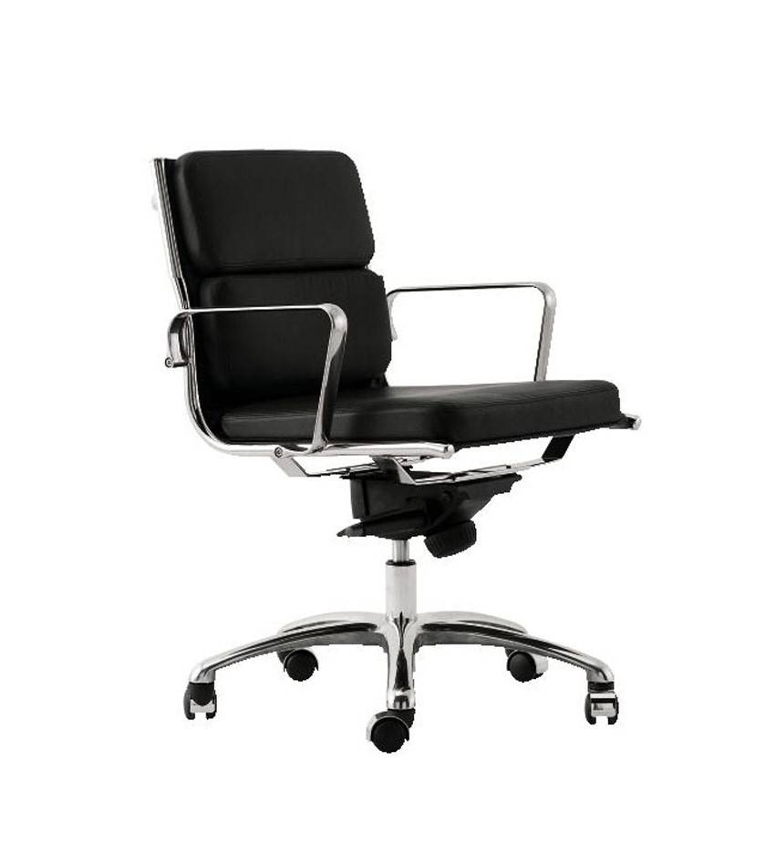 Light 18090B Bureaustoel Medium Back SOFT-PAD leder - Actiemodel -