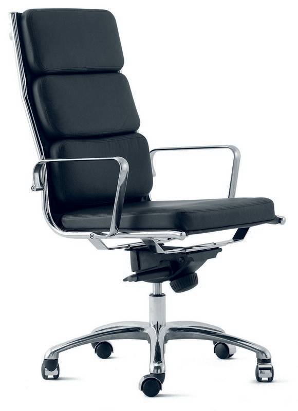 Light 18040 Bureaustoel High Back SOFT-PAD leder - Actiemodel -