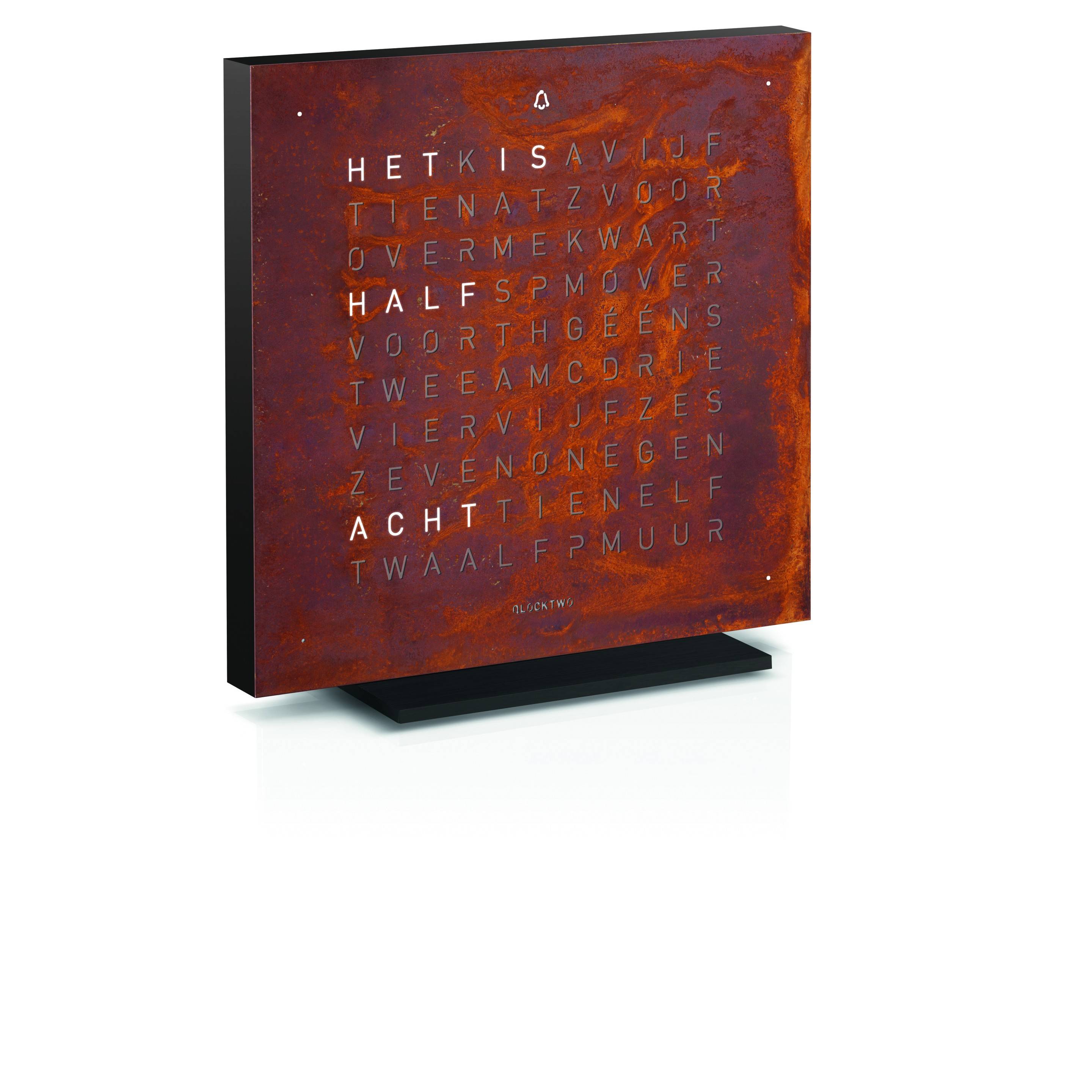 Qlocktwo Earth 13.5 - Rust