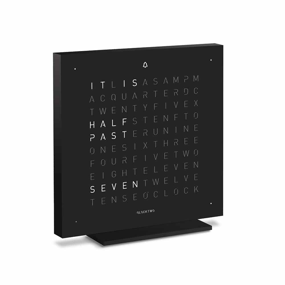 Qlocktwo Earth 13.5 - Deep Black
