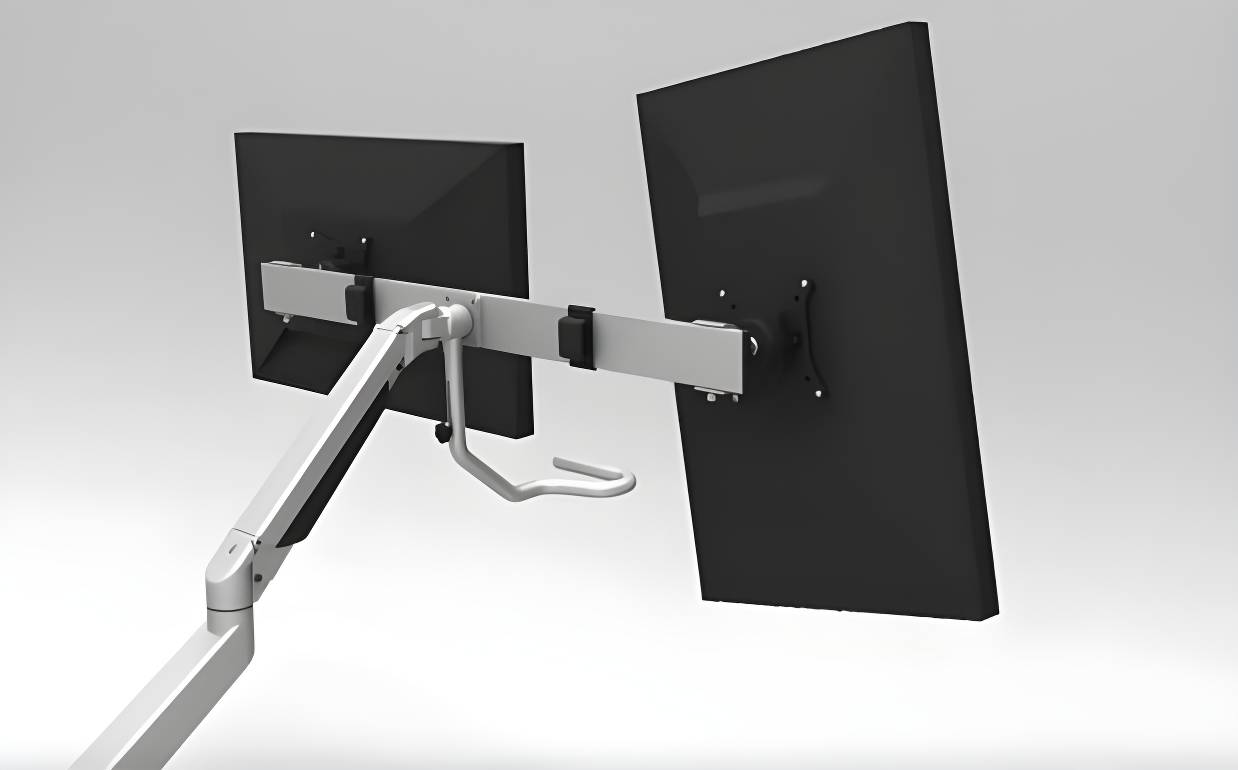 Monitorarm Damian met flex bracket en handgreep