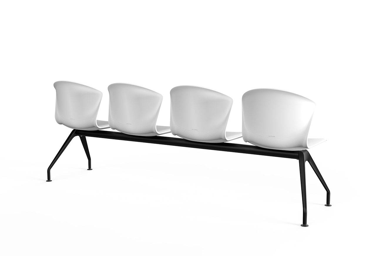 Whass 4-zits Wachtkamerbank