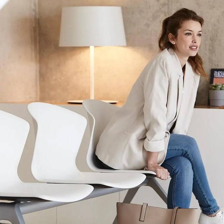 Whass 3-zits wachtkamerbank