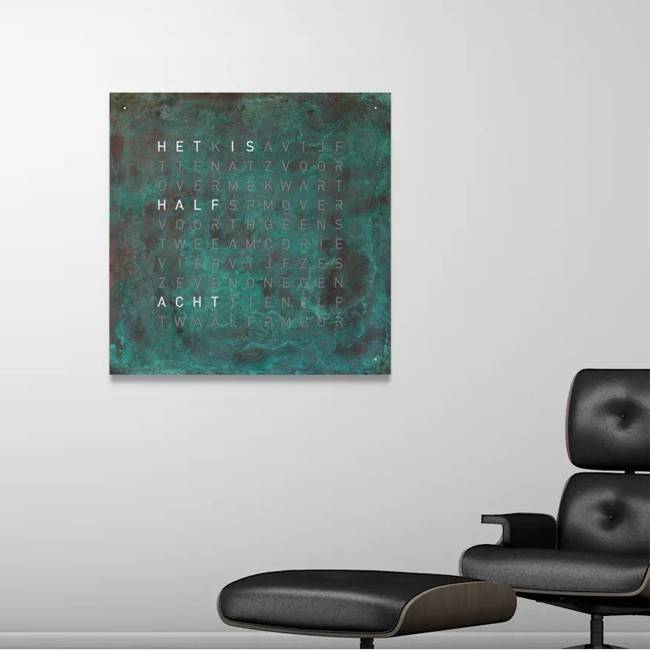 Qlocktwo Earth 90 - Vintage Copper