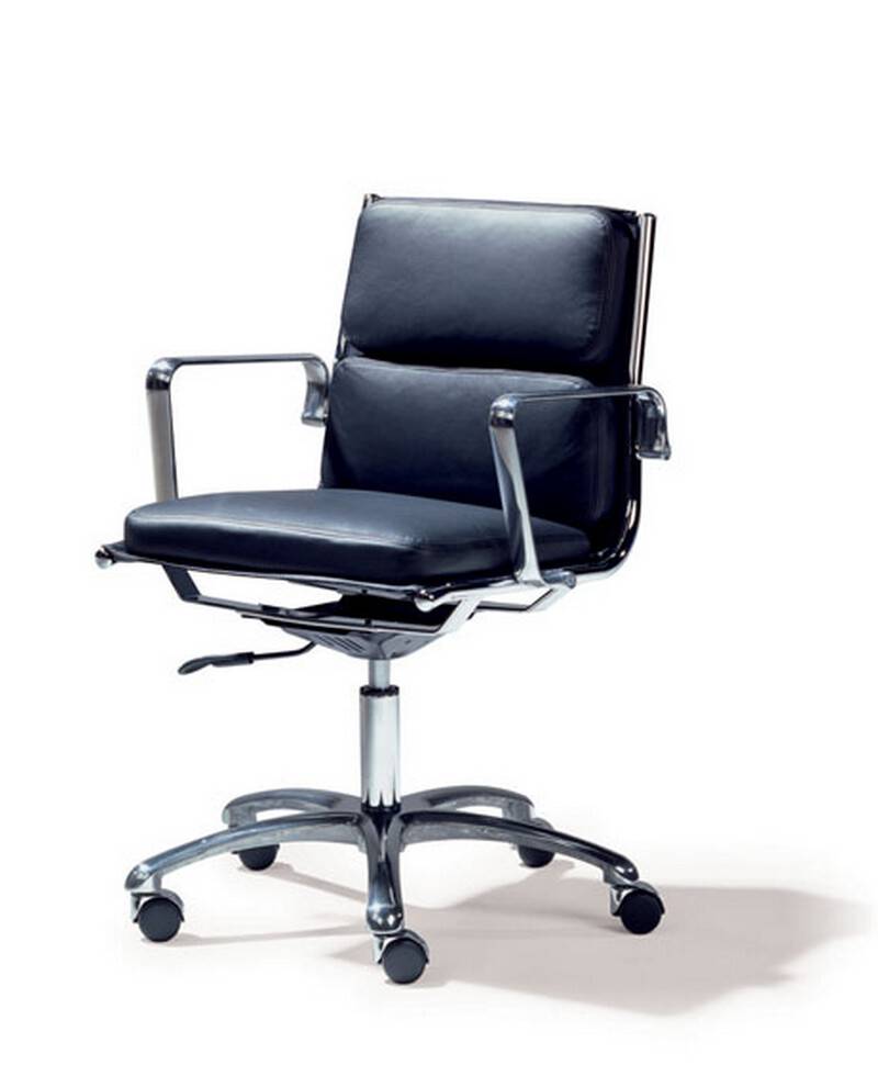 Light 18090B Bureaustoel Medium Back Soft-Pad leder (LIFT)