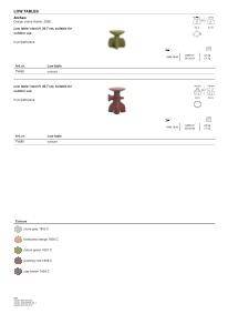 Archeo low table technical sheet