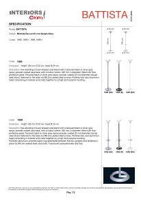 Battista coat stand Specification