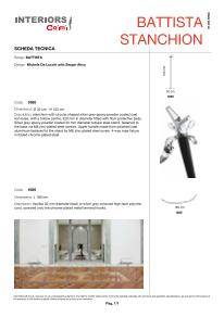Battista stanchions Specification