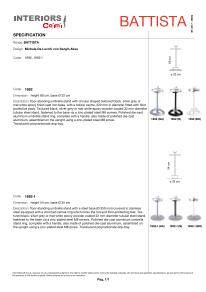 Battista umbrella stand Specification