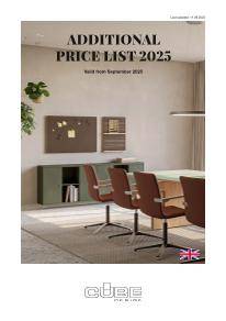 CUBE Additional pricelist 2025 09