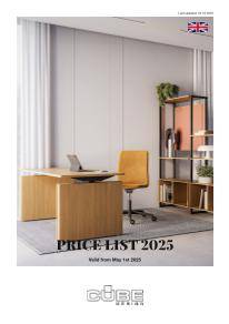 CUBE Design Pricelist 2025 05