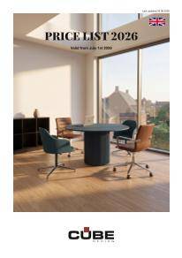 Cube Design Pricelist July 2026