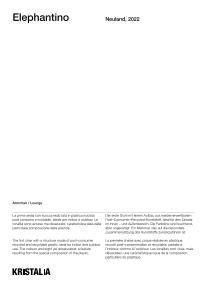 Kristalia Elephantino Technical info
