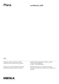 Kristalia Plana Technical info