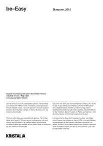 Kristalia be Easy Technical info