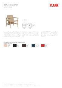 SOL loungechair technicaldata