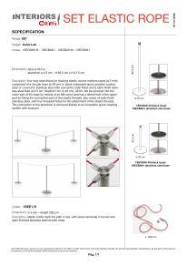 Set elastic rope Specification
