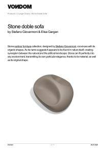 Stone Double Armchair