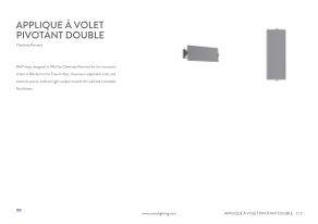 applique à volet pivotant double