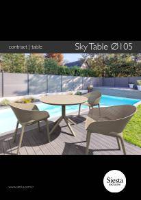contract tables sky round 105cm