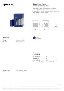 product sheet coffe table oggian otis