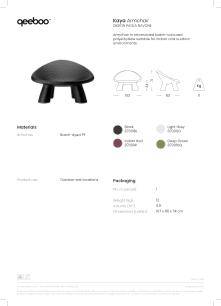 product sheet kaya armchair