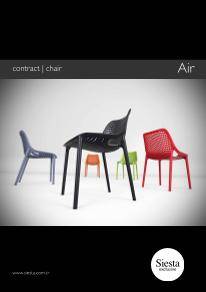 siesta contract chairs air brochure