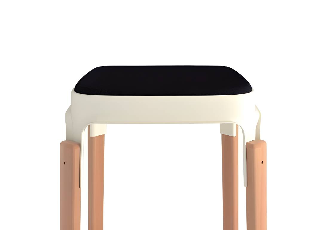 Steelwood Stool - Walnut