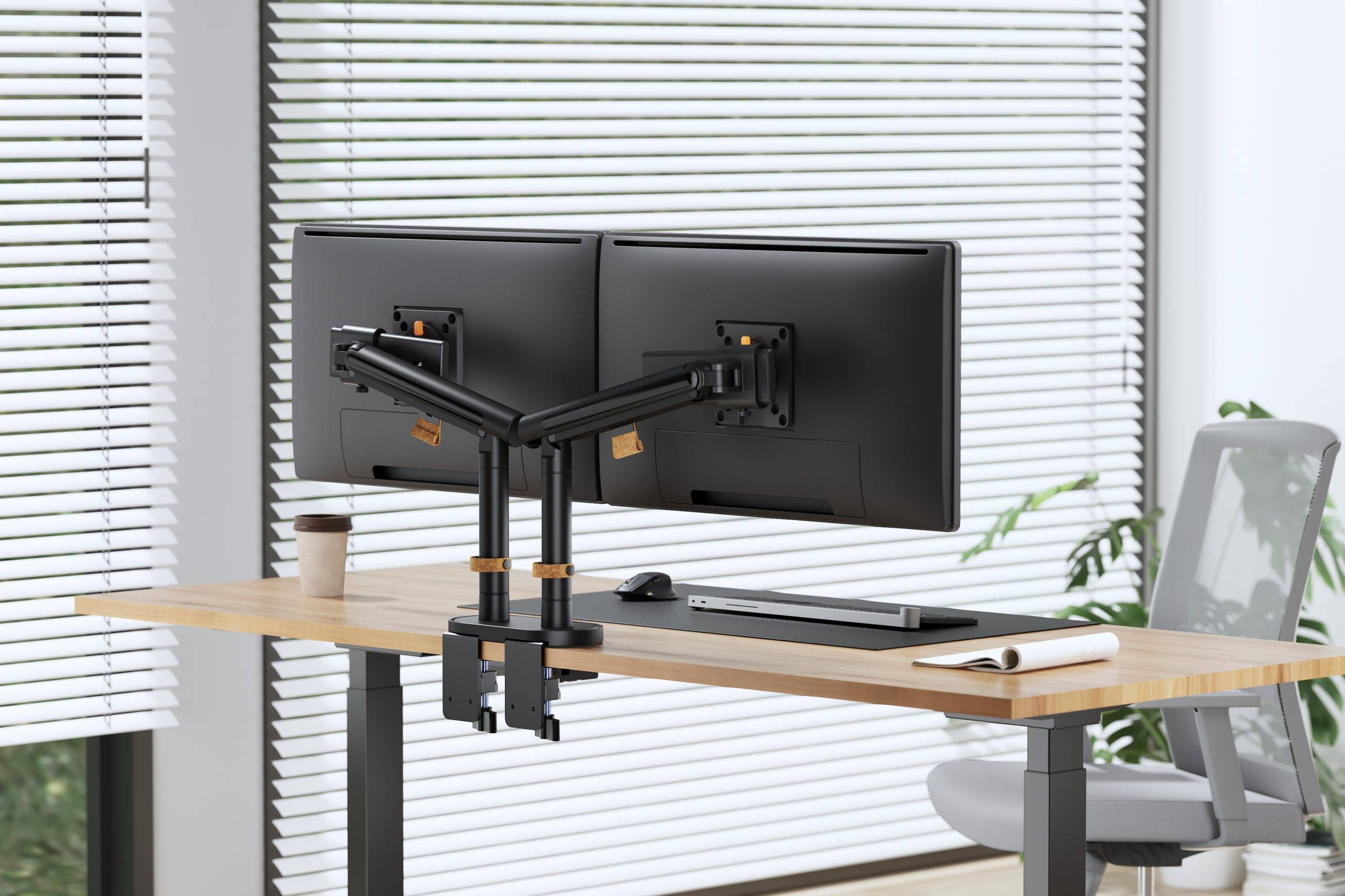 SmartView dubbele monitorarm