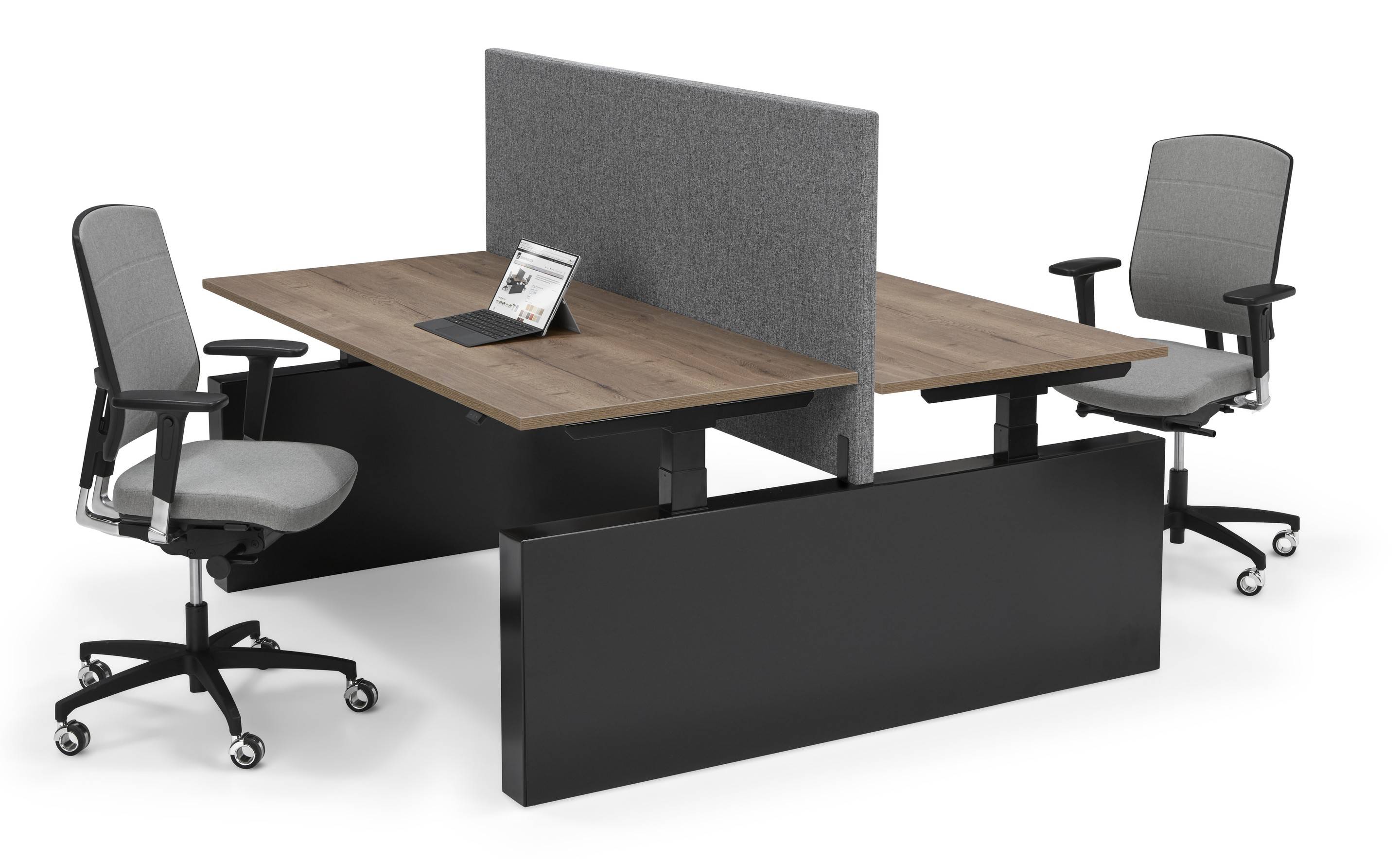 Flex 3+ Bench zit-sta werkplek (elektrisch verstelbaar) op Wangen 