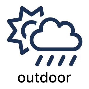 Geschikt voor buitengebruik