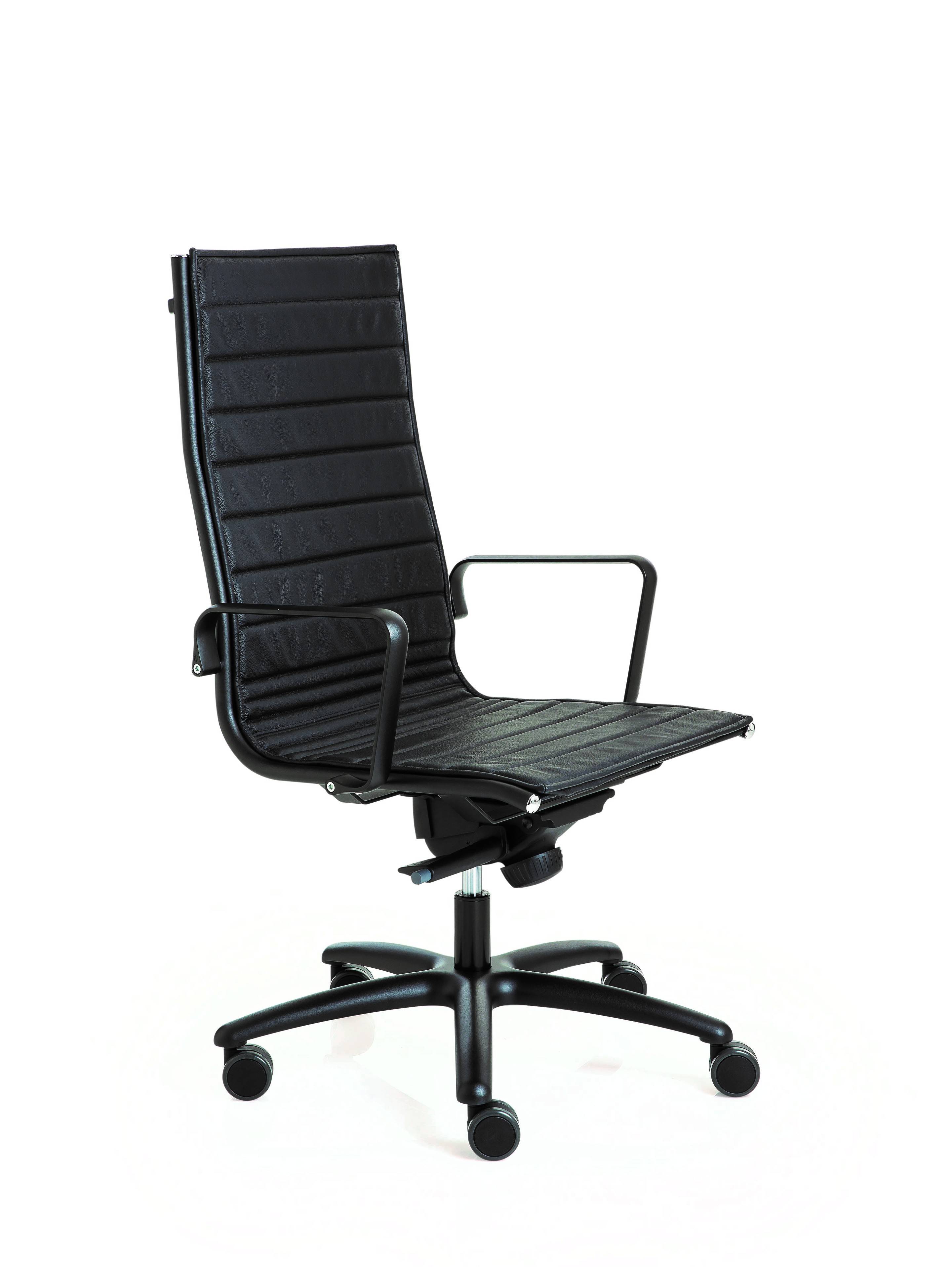 Light 16040 Bureaustoel High Back Thin-Pad Leder