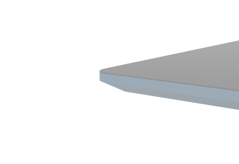 Ergo.Rise Plus zit-sta bureau met Linoleum blad 120cm