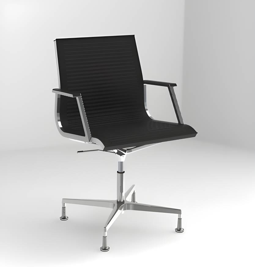 Nulite 26100B Vergaderstoel RIBBED leder