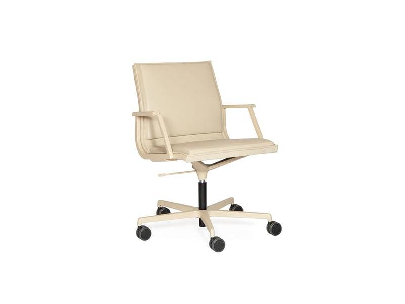 Nulite 28090B Bureaustoel Medium Back Leder
