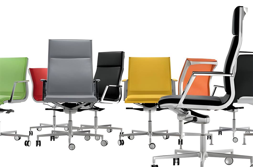 Nulite 28090B Bureaustoel Medium Back Leder