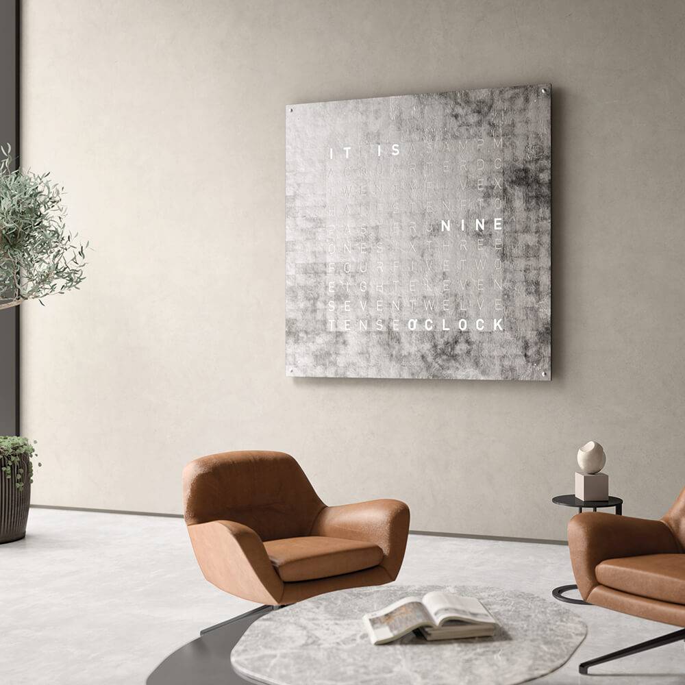 Qlocktwo Earth 180 - Platinum