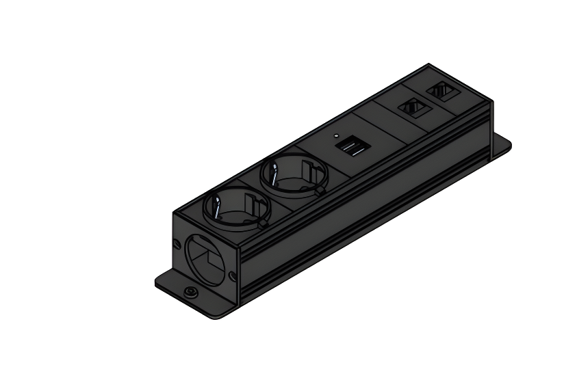 Power Inlay for Bi-Box Small and Large Ethernet en USB Charge