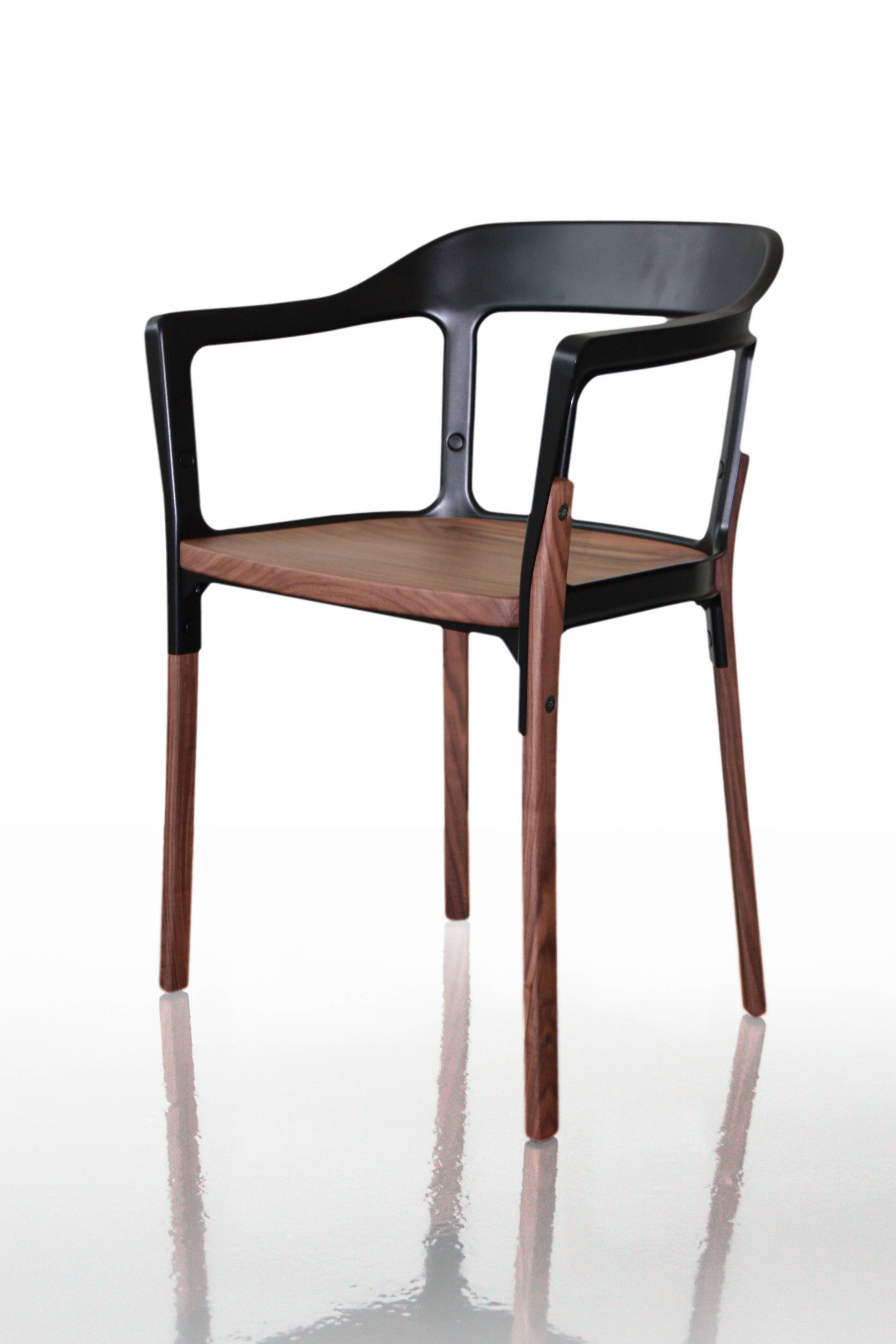 Steelwood Chair - Walnut