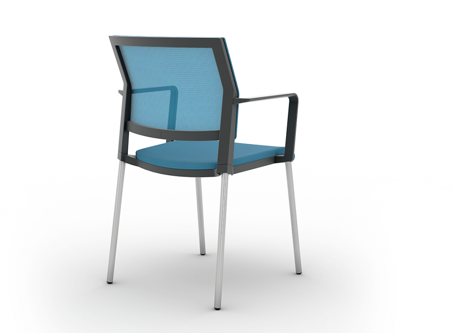 IMPULSE Netweave Bezoekersstoel met armleuningen