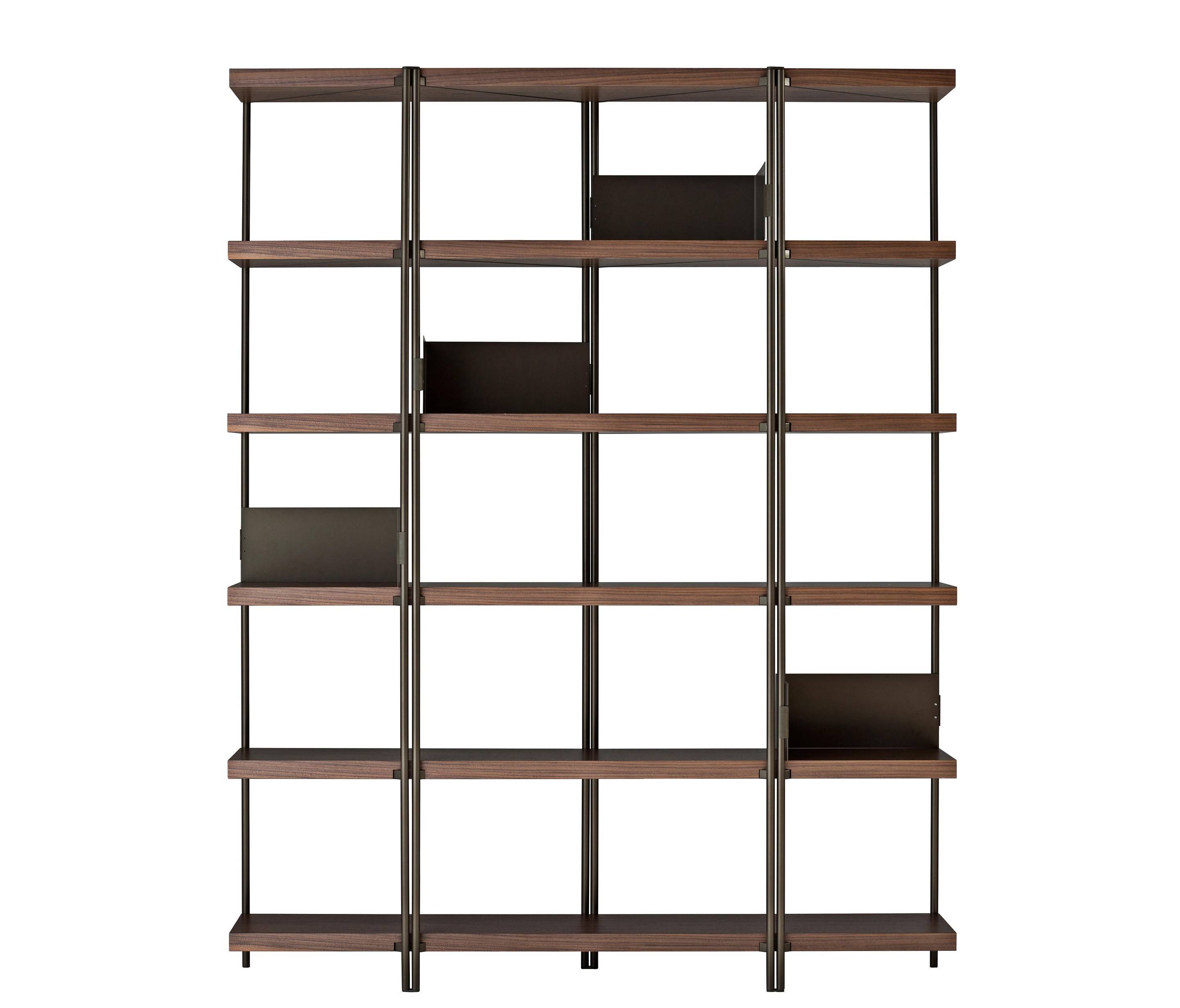 ZigZaG Bookcase 201cm - Canaletto Walnut